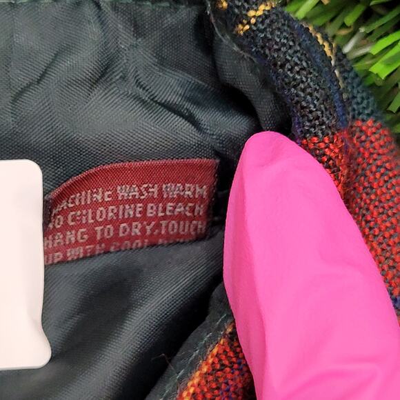 Adams-Row Country Wool Plaid Button Shirt Medium 21x28 Baggy Flannel - Picture 7 of 15